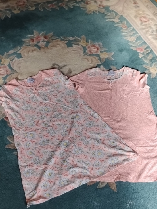 Carole Hochman heavenly soft Other - Carole Hochman Peach Floral, Cotton, Short-Sleeve Sleep Shirts Medium Euc